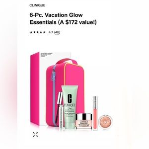 New Clinique 6-Pc. Vacation Glow Essentials Bag!